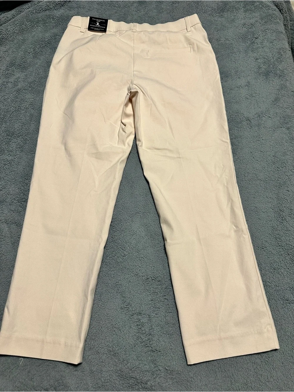 Jules & Leopold Cream Straight-Leg Chino Pants